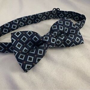 Baby Toddler Navy Clip Bow Tie